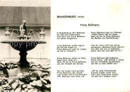 73095304 Brandenburg Havel Brunnen Fritze Bollmann Gedicht Brandenburg Havel - Brandenburg