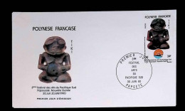 CL, FDC, 1 Er Jour, Polynésie Française, Papeete, 30 Juin 80, 3 E Festival Des Arts Du Pacifique Sud - Storia Postale