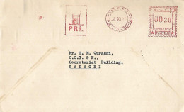PAKISTAN Postal History Cover - Meter Franking Slogan Mark In Red Ink   PRL  Used 2-11-1972 Karachi - Pakistan