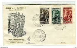Vaticano FDC Venetia 1950 Guardia Paladina  Non Viaggiata - FDC