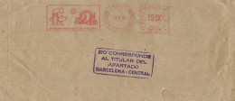 PAKISTAN Postal History Cover - Meter Franking Slogan Mark In Red Ink   PMTF  Used  3-8-1986   , Karachi - Pakistan