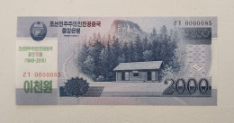 Korea Commemorative 2018 (2008) 2000 Won UNC 0000085 - Corea Del Nord