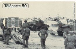 Télécarte France ( 06/94) 50ans Débarquement 1944 (motif, état, Unités, Etc Voir Scan) + Port - Zonder Classificatie