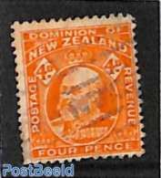 New Zealand 1909 4d, Perf. 14:14.5, Used, Used Or CTO - Gebraucht