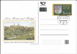 CDV 69 - Czech Republic Nove Mesto Nad Metuji, 500th Anniversary 2001 Castle Neustadt An Der Mettau - Andere & Zonder Classificatie