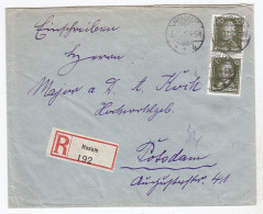 Deutsches Reich R-Brief Mit MEF Ab Husum+selt.Vignette Kiautschou - Other & Unclassified