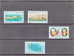 Santa Lucia Nº 567 Al 570 - St.Lucia (1979-...)