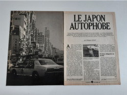 Le Japon Autophobe - Coupure De Presse Automobile - Autres & Non Classés