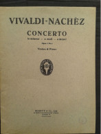 ANTONIO VIVALDI CONCERTO OP3 N6 POUR VIOLON REV NACHEZ PARTITION MUSIQUE SCHOTT - Streichinstrumente