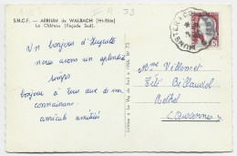 DECARIS 25C CARTE AERIUM DE WALBACH HT RHIN CONVOYEUR MUNSTER A COLMAR 2° 2.8.1960 - 1960 Marianne Of Decaris