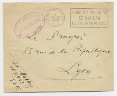 LETTRE FM MEC POSTE AUX ARMEES 26.10.1953 T.O.E. + CACHET OVALE ROUGE SP 81943 T.O.E - War Of Indo-China / Vietnam