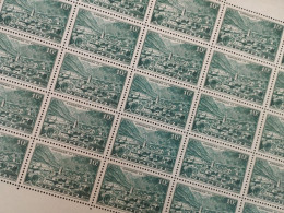 FEUILLE SHEET COMPLETE ANDORRE N 112 ANDORRE LA VIEILLE 1944 NEUF** - Unused Stamps