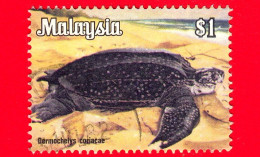 MALESIA - MALAYSIA - Usato - 1983 - Fauna - Animali - Tartarughe  - Tartaruga Marina Liuto (Dermochelys Coriacea) - 1 - Malaysia (1964-...)