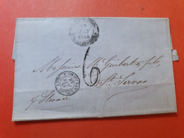 Lettre Avec Texte De Pointe à Pitre Pour St Servan En 1858  - Réf 3396 - Storia Postale
