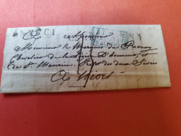 Cachet D'entrée En Bleu D'Italie Par Beauvoisin Sur Lettre D'Annecy  - Réf 3397 - Marques D'entrées