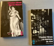 8 Livres De Chester Himes Collection De Poche (Série Noire-Carré Noir-Folio-10/18-Points Seuil)  = La Reine Des Pommes-D - Loten Van Boeken