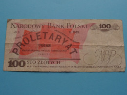 100 Zlotych (1986 Proletaryat) & 500 Zlotych (1982) > ( For Grade, Voir SCANS ) Circulated ! - Pologne