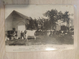 CPA 59 LOUVROIL MAGNIER-SOUPLET AU BON LAIT DE FERME POISSONS HUITRES LAPINS VOLAILLES BEURRE ET OEUFS - Louvroil