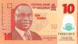 NIGERIA P39o 10 NAIRA 2019 Signature 22 #FQ  UNC. - Nigeria