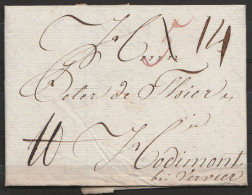 L.datée 1796 De LIPPSTADT Pour HODIMONT + Divers Ports - 1794-1814 (Periodo Francese)