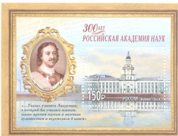 2024. Russia, 300th Anniv. Of The Russian Academy Of Scientists, S/s, Mint/** - Neufs