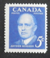 CANADA YT 320 NEUF**MNH " A.MEIGHEN" ANNÉE 1961 - Unused Stamps