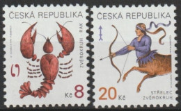 MiNr. 225 - 226 Tschechische Republik       1999, 8. Sept. Freimarken: Tierkreiszeichen. - Ongebruikt