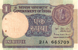 INDIA P78Aa1  1 RUPEE 1983  KAUL   #21A      UNC  2 Usual P.h. - India