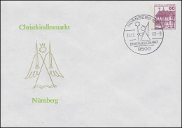 Privatumschlag PU 115/24 Christkind / Christkindlesmarkt SSt NÜRNBERG 22.12.1980 - Enveloppes Privées - Neuves