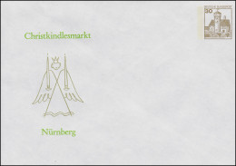 Privatumschlag PU 108/21 Christkind / Christkindlesmarkt Nürnberg, Postfrisch - Private Covers - Mint