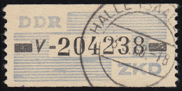 26-V Dienst-B, Billet Schwarz Auf Blau, Gestempelt - Used