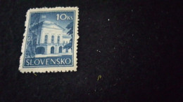 SLOVAKYA-    1939- 45     10 KS DAMGASIZ - Unused Stamps