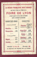 220224 - Pub REGIE FRANCAISE DES TABACS FOIRE DE LYON Stand Cigares Cigarettes Tarifs - Documentos