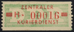30I-H Dienst-B, Billet Alte Zeichnung, Rot Auf Grün, ** Postfrisch - Ungebraucht