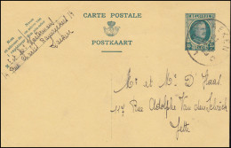 Belgien Postkarte P 112 König Albert 35 C. LAKEN / LAEKEN 21.11.1929 Nach Jette - Otros & Sin Clasificación