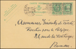 Belgien Postkarte P 110 König Albert 5+30 C. Aus ANTWERPEN-ANVERES 6 -15.5.1928 - Sonstige & Ohne Zuordnung