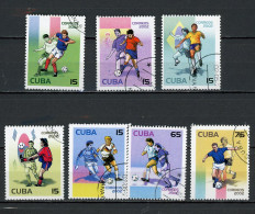 CUBA -  COUPE DU MONDE DE FOOT  N°Yt  3996/4002 Obli. - Gebraucht