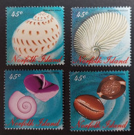 Coquillages Shells // Série Complète Neuve ** MNH ; Norfolk YT 601/604 (1996) Cote 6 € - Ile Norfolk