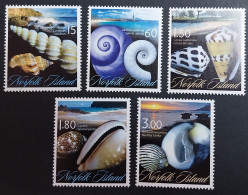 Coquillages Shells // Série Complète Neuve ** MNH ; Norfolk YT 1041/1045 (2011) Cote 19 € - Norfolk Island