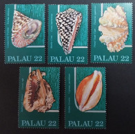 Coquillages Shells // Série Complète Neuve ** MNH ; Palau YT 132/136 (1986) Cote 4 € - Palau