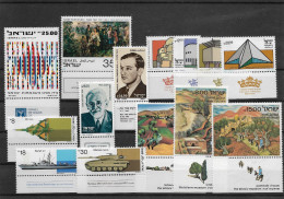 TIMBRE STAMP ZEGEL ISRAEL PETIT LOT TOUS  XX - Unused Stamps (with Tabs)