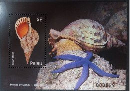 Coquillages Shells // Bloc Neuf ** MNH ; Palau BF 202 (2007) Cote 5.20 € - Palau