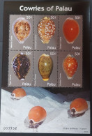 Coquillages Shells // Bloc Neuf ** MNH ; Palau 2357/2362 (2007) Cote 10.50 € - Palau