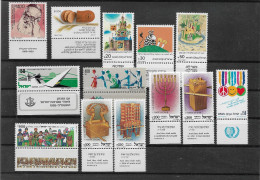 TIMBRE STAMP ZEGEL ISRAEL PETIT LOT TOUS  XX - Unused Stamps (with Tabs)