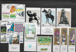 TIMBRE STAMP ZEGEL ISRAEL PETIT LOT TOUS  XX - Nuevos (con Tab)