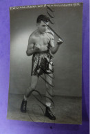 Boksen Bokser Boxeur Boxing Boxer "F.WILLEMS" Kampioen Antwerpen Limburg   Fotokaart Photo HALLEUX Berchem  1951 - Boxing