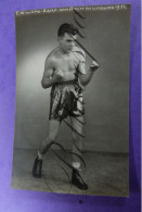Boksen Bokser Boxeur Boxing Boxer "F.WILLEMS" Kampioen Antwerpen Limburg   Fotokaart Photo HALLEUX Berchem  1951 - Boxe