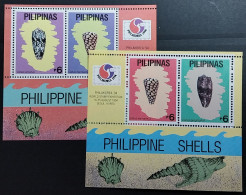 Coquillages Shells // Bloc Neuf ** MNH ; Philippines BF 80 & 81 (1994) Cote 10 € - Filippine