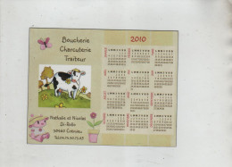 Calendrier Aimanté Boucherie Charcuterie Traiteur 2010 Di Rollo Crémieu - Sonstige & Ohne Zuordnung