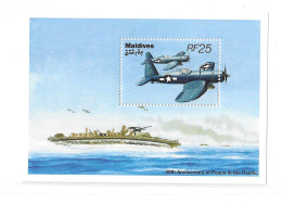 Maldive Islands 1995 End Of World War II Airplane MNH - Malediven (1965-...)